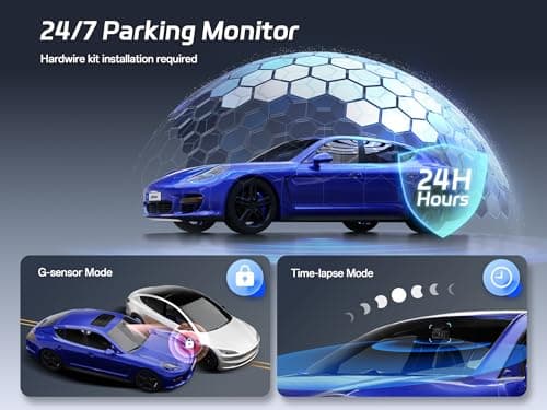 Pelsee P1 Pro Dash Cam Front and Rear with Hardwire Kit 9