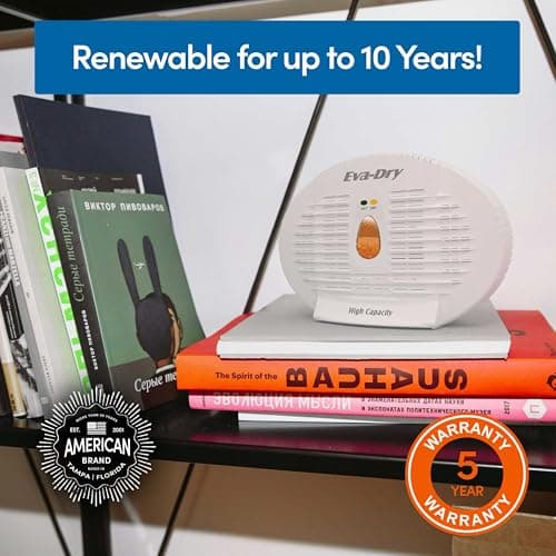 Eva-Dry E-500 Renewable Dehumidifier 2-Pack (6–8 oz Capacity Each), White – Ideal for Closets, Bathrooms, Safes, Boats, and RVs 7