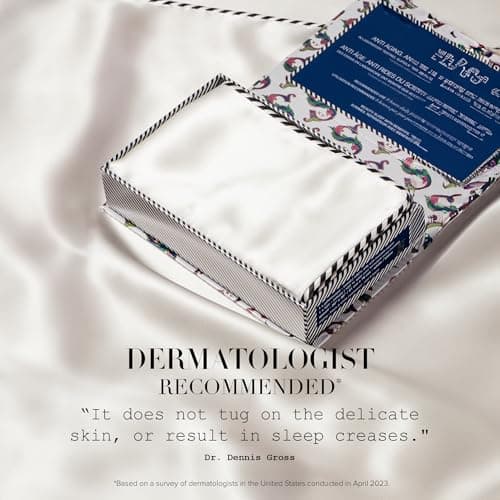 slip The Original Queen Pure Silk Pillow Case - 100% Pure 22 Momme Mulberry Silk - Queen Standard Size - Anti-Aging, Anti-BedHead, Anti-Sleep Crease, Initial Collection: Letter V (20" x 30") 6