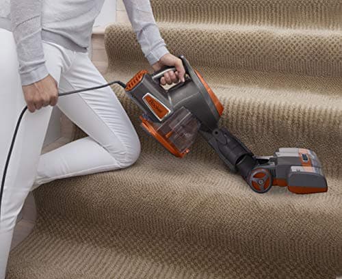 Shark Rocket HV302 Ultra-Light Corded Bagless Vacuum for Carpet and Hard Floor Cleaning with Swivel Steering, Orange (Renewed) 5