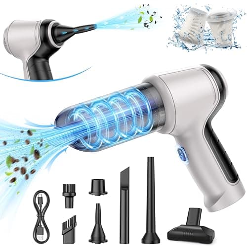 IHE Car Vacuum Cleaner, 15000Pa Handheld Cordless Rechargeable Wet & Dry Vacuum, 120W High Power for Car, Pet, Home, Office Cleaning, Washable HEPA Filter, Multi-Nozzles 02 5