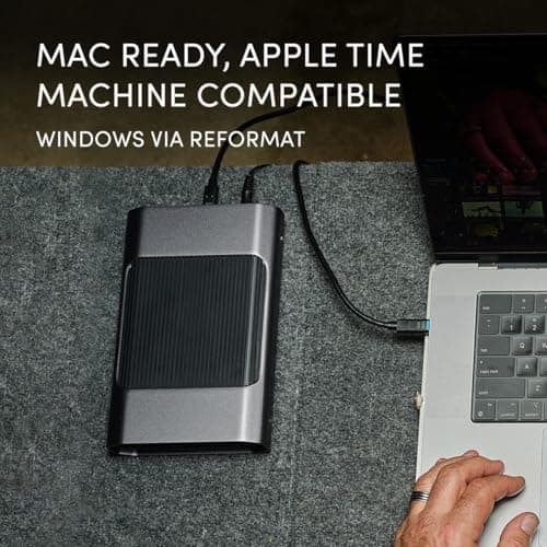 SanDisk Professional 22TB G-Drive Enterprise-Class External Desktop Hard Drive - 7200RPM Ultrastar HDD Inside, USB-C (10Gbps), USB 3.2 Gen 2, Mac Ready - SDPHF1A-022T-NBAAD, Dark Grey 6