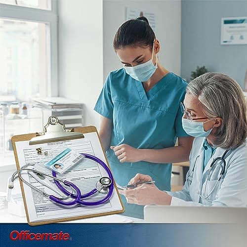 Officemate Recycled Wood Clipboard, 6 Inch Clip, 1 Pack Clipboard, Letter Size (9 x 12.5 Inches), Brown (83100) 6