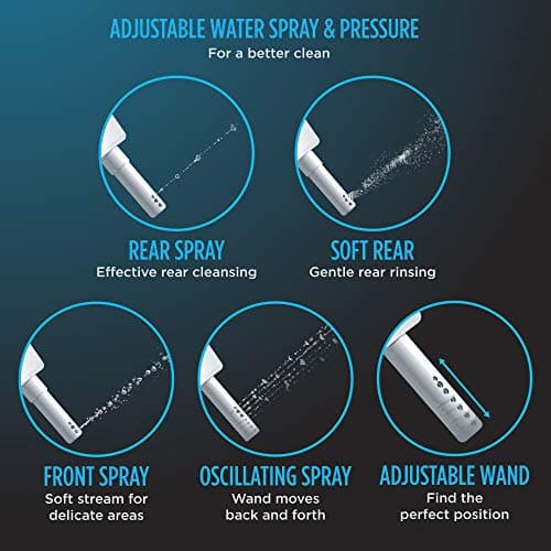 TOTO SW2043R#01 C200 Round Electronic Bidet Toilet Cleansing Water, Heated Seat, Deodorizer, Warm Air Dryer, and PREMIST, Cotton White 7