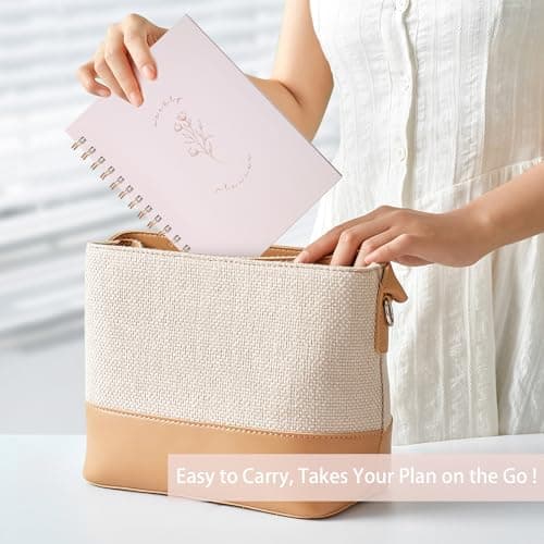 Undated Weekly and Monthly Planner Spiral Bound- Weekly Goals Notebook, To Do List, Habit Tracker Journal, Academic, Aesthetic, Stylish School or Office Supplies (6.1" x 8.4" - Pink) 7