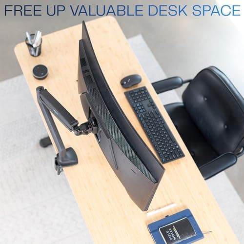 VIVO Premium Aluminum Height Adjustable Single Monitor Articulating Desk Mount Stand w/Gas Spring Arm Fits up to 32" Screen (STAND-V001Q) 7
