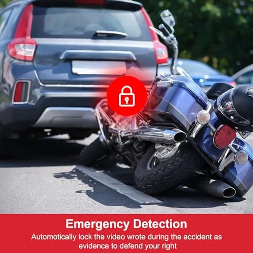 INNOVV K6 Motorcycle Dash Cam Dual Channel QHD 2K+1080P, IP67 Waterproof Mini Motocam with Wi-Fi, 120°Golden Angel, G-Sensor Detection, Support 256GB(SD Card not Included) 5