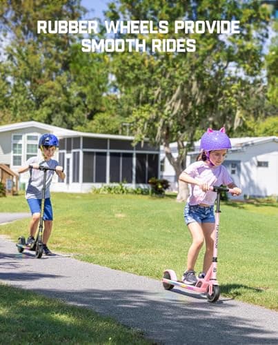 FanttikRide C9 Pro Kids Electric Scooter Ages 8-12, Colorful Rainbow Lights, E-Scooter for Kids 3.9-5.2 ft, 132 lbs, 5 Miles Range, Up to 40 min Ride Time, 5/8/10 MPH, 3 Adjustable Heights, Black 6