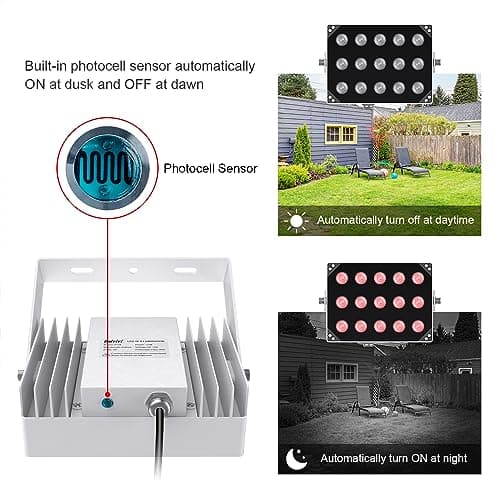 Univivi IR Illuminator 15 LEDs 90 Degree Wide Angle IR Lights for Night Vision IP67 Waterproof 850nm Infrared Light for Security Surveillance Camera Indoor&Outdoor, U15R 5