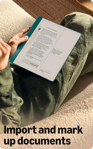Amazon Kindle Scribe (64GB) - Your notes, documents and books, all in one place. With built-in AI notebook summarization. Includes Premium Pen - Metallic Jade 5