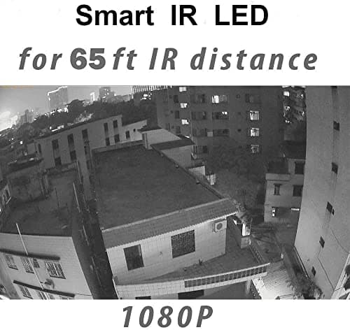 Real HD 2MP Dome TVI AHD CCTV Surveillance Security Camera, 2.8mm 100° Wide Viewing Angle, 1080P Dome Camera, 65ft Night Vision, Outdoor, Compatible with Analog TVI AHD CVI DVR, Full Metal Housing 6