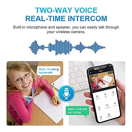 EVERSECU 2K 4MP Light Bulb Security Camera, Outdoor Waterproof, 360° View, 2.4G WiFi&Wireless, Motion Detection, Auto Tracking, 2 Way Audio, Color Night Vision, Siren Alarm 6