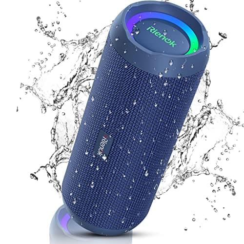 RIENOK Portable Bluetooth Speaker 30W Dual Pairing True Wireless Stereo HD Sound IPX7 Waterproof Outdoor Sport Shower Wireless Speaker Bluetooth 5.3 for Home Party