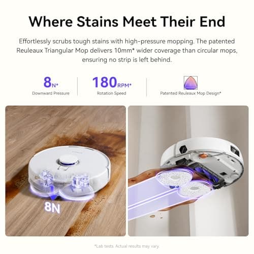 NARWAL Freo X10 Pro Robot Vacuum and Mop Combo, 11,000Pa Suction, DualFlow Tangle-Free System, MopExtend Edge Cleaning, Self-Emptying, Auto Mop Wash & Dry, LiDAR Navigation, for Pet Hair & Hard Floors 5