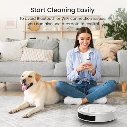 Lefant Robot Vacuum with Remote- Super Thin, Powerful Suction, Quiet,120 Mins Runtime, Self-Charging Robotic Vacuum Cleaner, APP/Voice/WiFi/Alexa Control, Ideal for Pet Hair and Hard Floor 9