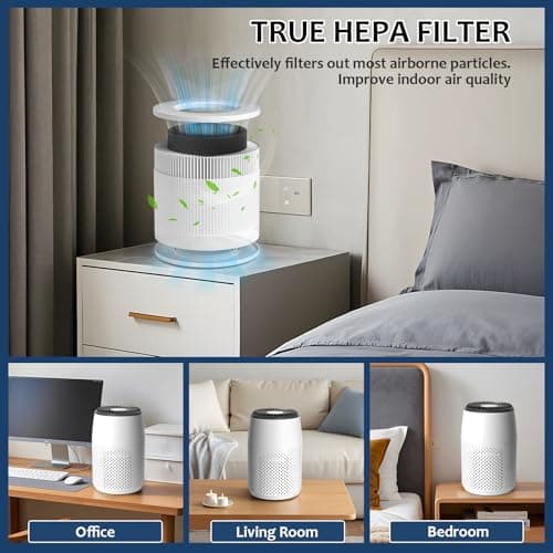 Core Mini Replacement Filter Compatible with LEVOIT Core Mini P Air Purifier, 3-in-1 High-Efficiency H13 True HEPA Activated Carbon Filter, Replace Part #Core Mini-RF, 2 Filter & 14 Fragrance Sponge 7