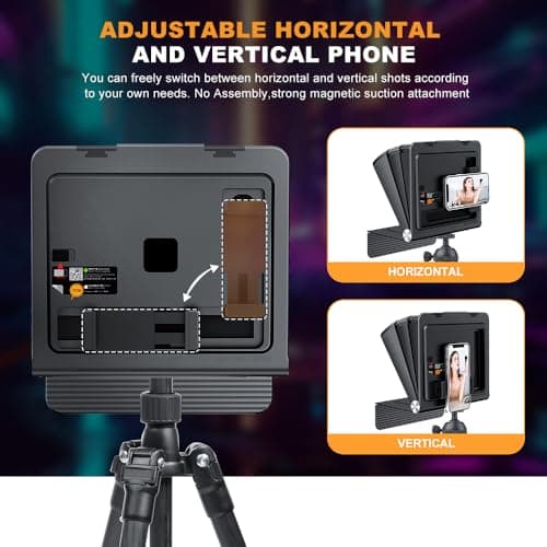 LENSGO Teleprompter for iPhone ipad Smartphone,7.9’’ Mini Portable Prompter with Remote Control,APP Compatible with iOS/Android for YouTube, Zoom, Twitch, Online Teaching,Vlogger,Live Streaming 8