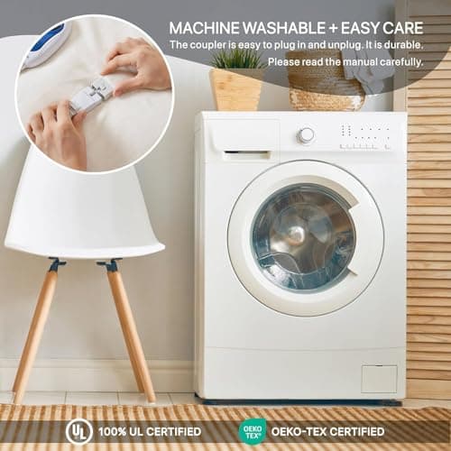 Beautyrest Heated Blanket, Electric Throw Blanket, Soft, Warm, Reversible Plush - Sherpa Heating Blanket Throw, 3 Heat Settings, 2 hr Auto Shut Off, Machine Washable, Oversized 60 in x 70 in, Grey 8