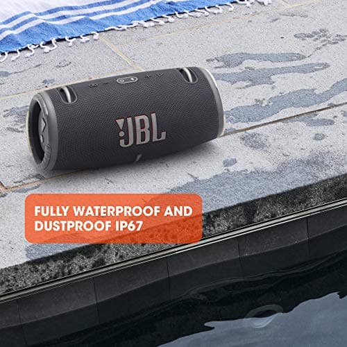 JBL Xtreme 3 - Portable Bluetooth Speaker, Powerful Sound and Deep Bass, IP67 Waterproof, 15 Hours of Playtime, Powerbank, PartyBoost for Multi-speaker Pairing (Black) 5