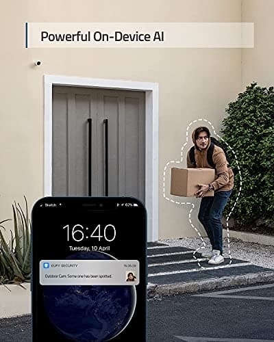eufy Security Outdoor Cam E220, All-in-One Outdoor Security Camera with 2K Resolution, Spotlight, Color Night Vision, No Monthly Fees, Wired Camera, IP67 Weatherproof, Motion Only Alert(Renewed) 6