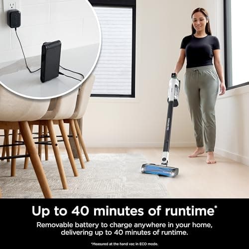 Shark Cordless Pro Vacuum with Clean Sense IQ and Odor Neutralizer, PowerFins Plus Brushroll, Includes Duster Crevice Tool, Up to 40 Minute Runtime, Without MultiFLEX, IZ562H 5