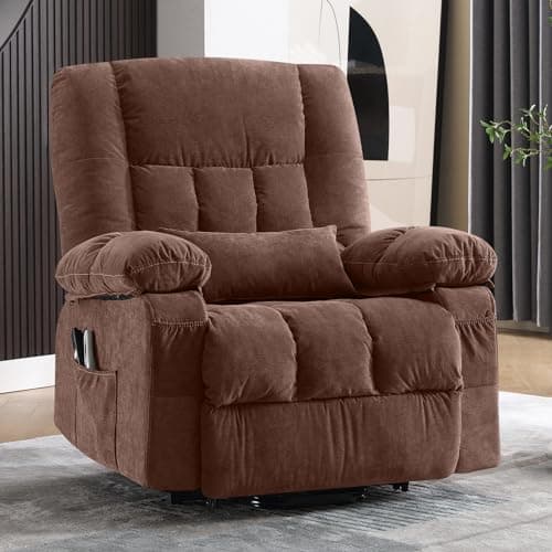 BOSMILLER Power Lift Recliner Chair Recliners for Elderly with Heat and Massage Recliner Chair for Living Room with Infinite Position and Side Pocket,USB Charge Port 8