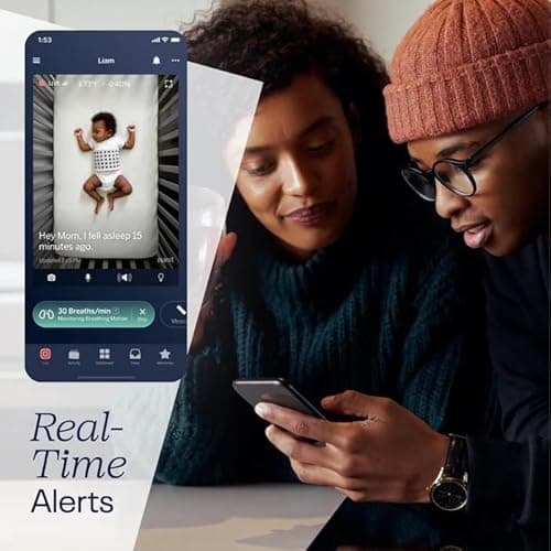 Nanit Breathing Wear Band, Grey - 100% Cotton, Works with Nanit Pro Baby Monitor to Track Breathing Motion Sensor-Free, Fits Babies from 12.5-25 lbs. 7