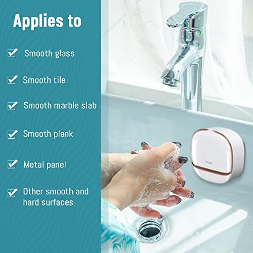 Modixun Luxury Soap Holder with Drain Tray, Waterproof Soap Dish Holder, Keep Soap Bars Dry, Adhesive Soap Case Box Wall Mounted for Shower, Bathroom, Bathtub, White 7