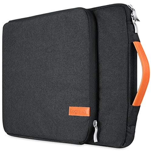 Kogzzen 16 15.6 15.4 15 Inch Laptop Sleeve Waterproof Shockproof Case Notebook Bag Compatible with MacBook Pro 16/15/ Surface Laptop 15/ Surface Book 2 15, Dell HP Lenovo Acer Asus Samsung - Black