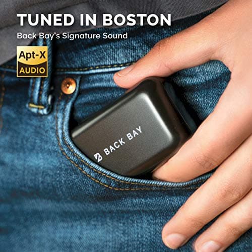 Back Bay Audio Duet 50 Pro – Sweatproof Wireless Bluetooth Earbuds, 130 Hour Long Battery Life for iPhone, Android, Mini Charging Case, TWS Headphones with Microphone, Gift for Runners 7