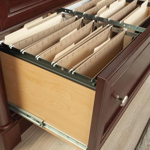 Sauder Palladia File Cabinet with 2 Drawers, Safety Mechanism, Lateral File Cabinet - Select Cherry Finish 6