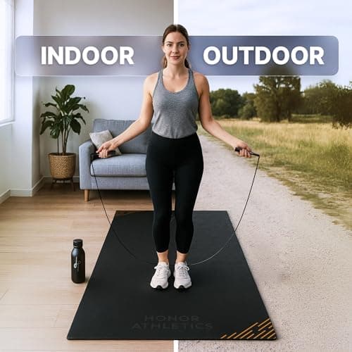 HONOR ATHLETICS Speed Rope, Skipping Rope - Best for Double Under, Boxing, MMA, Cardio Fitness Training Condition - Jump Rope (White, 10 ft rope – (Fits users up to 6'3")) 5