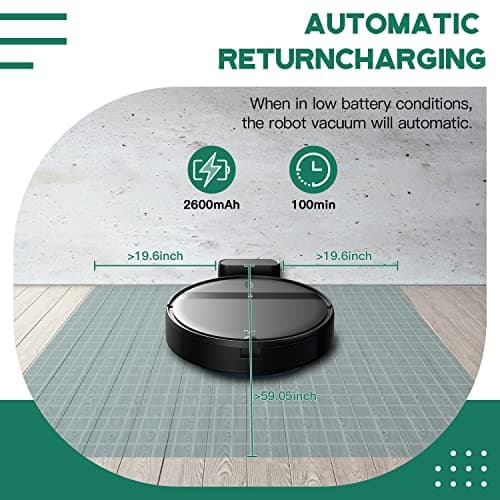 Kilgone Robot Vacuum and Mop Combo, App/Alexa Control, Smart Robot Vacuum Cleaner, Ultra-Thin, Automatic Recharge Robotic Vacuum Cleaner for Pet Hair/Carpet/Hard Floor 5