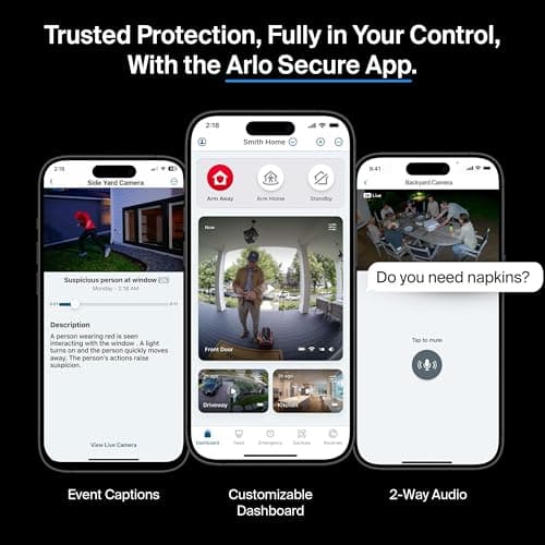 Arlo Pro 3 Wireless LED Floodlight Security Camera 2K HDR, 2000-3000 Lumens, Custom Detections, Emergency Response, Connects to Wi-Fi, Color Night Vision, 2-Way Audio, Rechargeable (White) 9