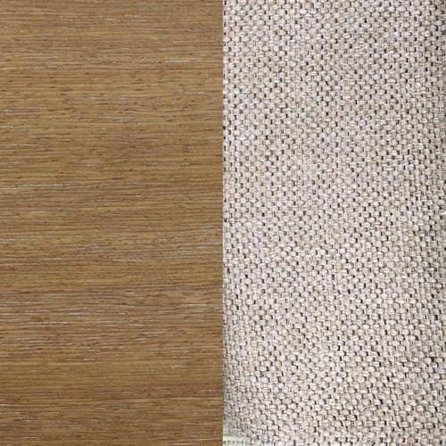 Nathan James Gracie Modern Counter Height Bar Stool with Back, Counter Stool Upholstered Chair with Natural Flax White Fabric and Brushed Wooden Legs, Natural Flax/Brown, Set of 4 9