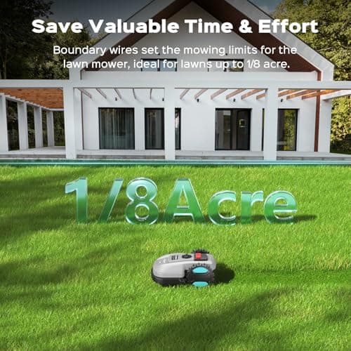 Robot Lawn Mower with App Control – Adjustable Cutting Height, Auto-Charging, Obstacle Detection & Smart Scheduling – Ideal for Lawns up to 1/8 Acre 6
