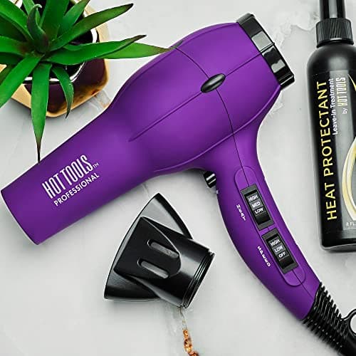 Hot Tools Pro Artist 1875W Turbo Ionic Dryer | Smooth, Frizz Free Blowouts (Purple) 5