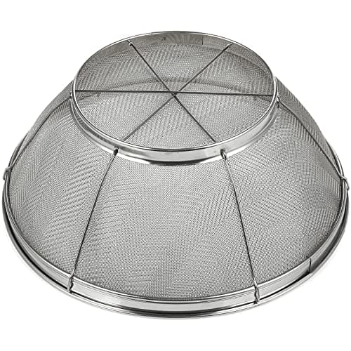 Juvale Stainless Steel Fine Mesh Strainer - Durable Rust-Resistant Mesh Colander - Ergonomic Handle Rice Colander - Ultra-Fine Flour Sifter - Dishwasher Safe with Stable Design - 11 in x 4 in, Silver 7