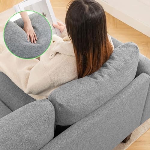 Small Loveseat Sofa for Living Room - 70'' Grey Couch with USB for Bedroom and Office - Modern Love Seat Sofa Deep Seating for Apartment Furniture - Comfy Two Seater Couches Sleeper Sofas (Gray) 6