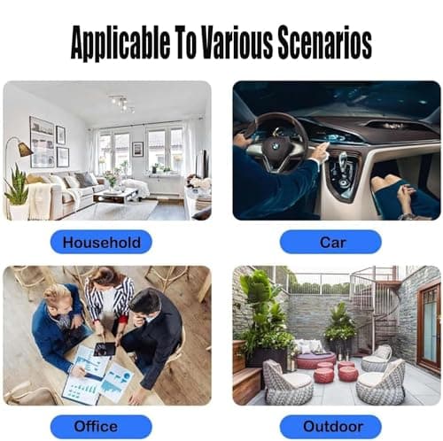 Security Camera, Mini 1080p HD Wireless Cam with Audio for Indoor/Outdoor Surveillance, Ideal for Monitoring 5