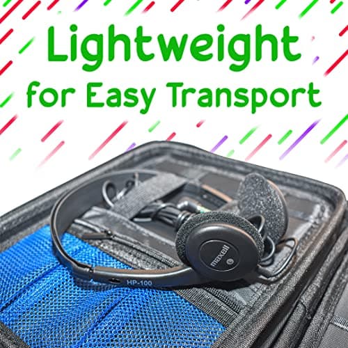 Maxell - 190319 Stereo Headphones - 3.5mm Cord with 6-Foot Length - Soft Padded Ear Cushions, Adjustable Headband for Comfort - Sleek, Lightweight, Wired for Reliable Connection – Black 6