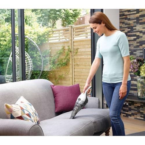 BLACK+DECKER dustbuster Cordless Handheld Vacuum, Portable Car Vacuum Cordless Rechargeable, Wall Mount, Strong Suction QuickClean (HNVC215B10) 11