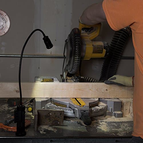 Stalwart CREE LED Work Light - 550 Lumen Magnetic Light Lamp with Flexible Gooseneck - Portable LED Lamp for Sewing, Crafting, or Workbench (Black) 4