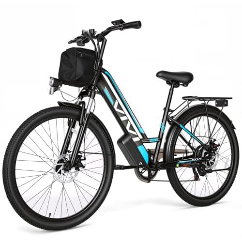 Vivi Electric Bike for Adults 1000W Peak Commuter Ebike, 26" Electric City Cruiser Bicycle 22MPH Ebikes for Adults with 48V Removable Battery, Up to 50 Miles, 7 Speed, SGS Certified to UL2849
