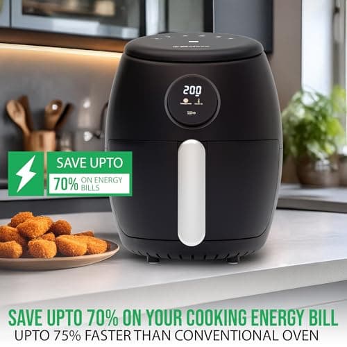 Belaco Air Fryer, 2.1Qt Digital Display, Rapid Air Circulation, Air Fryers, 60 Min Timer, Small Air Fryer, Adjustable Temperature, Dishwasher Safe Basket BEL-AF-02 10