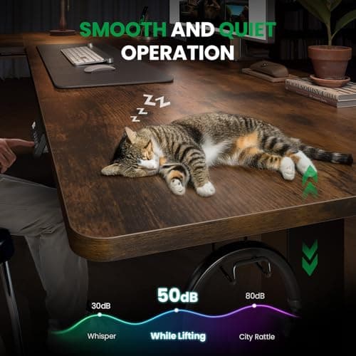 SIAGO L-Shaped Standing Desk - 63 x 55 Inch Adjustable Corner Standing Desk with Charging Station - L Shape Sit Stand Table with Memory Controller, Splice Board for Home Office 8