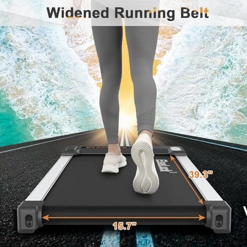 Elseluck Walking Pad, Under Desk Treadmill for Home Office, 2 in 1 Portable Walking Treadmill with Remote Control, Walking Jogging Machine in LED Display 5
