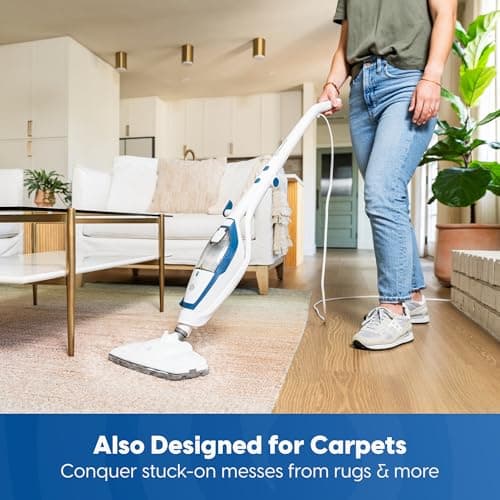 Vacmaster SMF1501 2-in-1 Steam Mop for Floor Cleaning with Detachable Handheld Steamer, Quick-Heating & Lightweight for Hard Floors, Carpets, Tiles and Upholstery 8