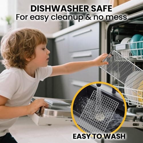 CUNSENR Cooling Rack for Baking and Cooking - 10" x 14.75" Stainless Steel Wire Rack - Heavy Duty Cooling Rack for Oven- Perfect for Jelly Roll Sheet & Cookie Pan, Roasting, Dishwasher Safe - 2 Pack 7