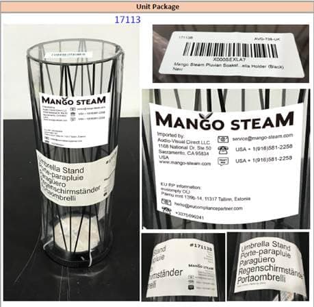 Mango Steam Pluvian Soakstone Umbrella Holder (Regular, Gold) 5